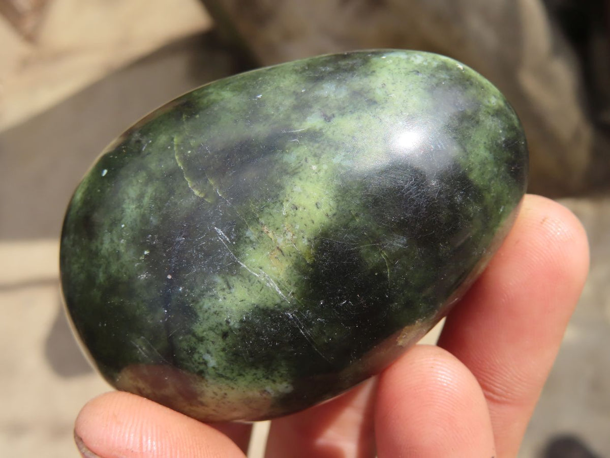 Polished Leopard stone Gallets  x 12 From Inyanga, Zimbabwe - Toprock Gemstones and Minerals 