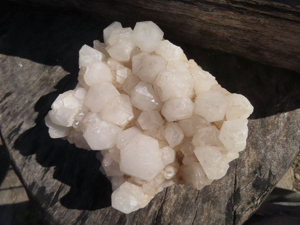 Natural Quartz Clusters With White Phantoms  x 3 From Madagascar - TopRock