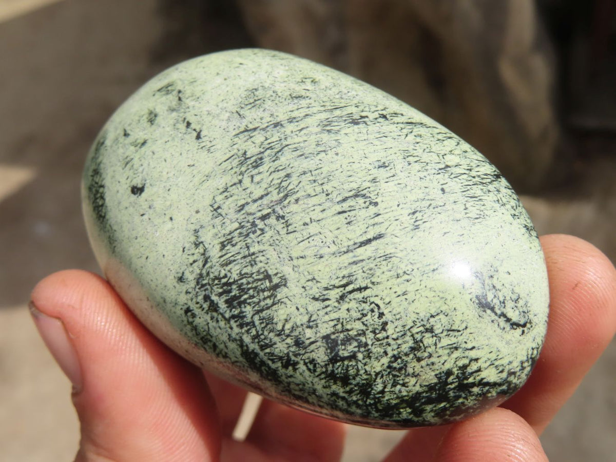 Polished Leopard stone Gallets  x 12 From Inyanga, Zimbabwe - Toprock Gemstones and Minerals 