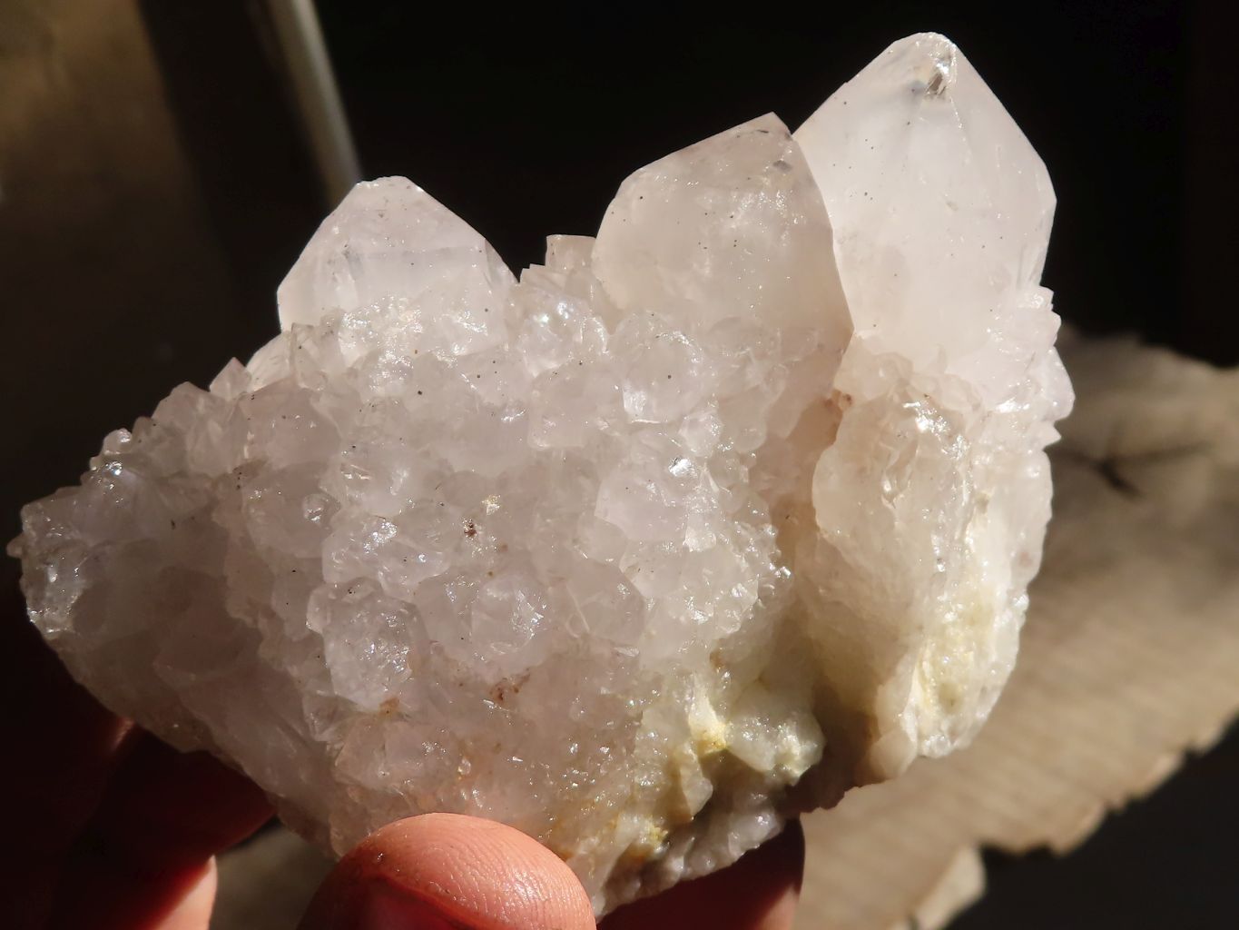 Natural Mixed Selection Of Spirit Quartz Clusters x 6 From Boekenhouthoek, South Africa - Toprock Gemstones and Minerals 