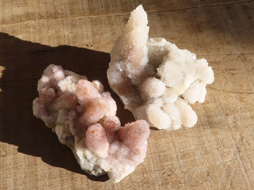 Natural Mixed Selection Of Spirit Quartz Clusters x 6 From Boekenhouthoek, South Africa - Toprock Gemstones and Minerals 