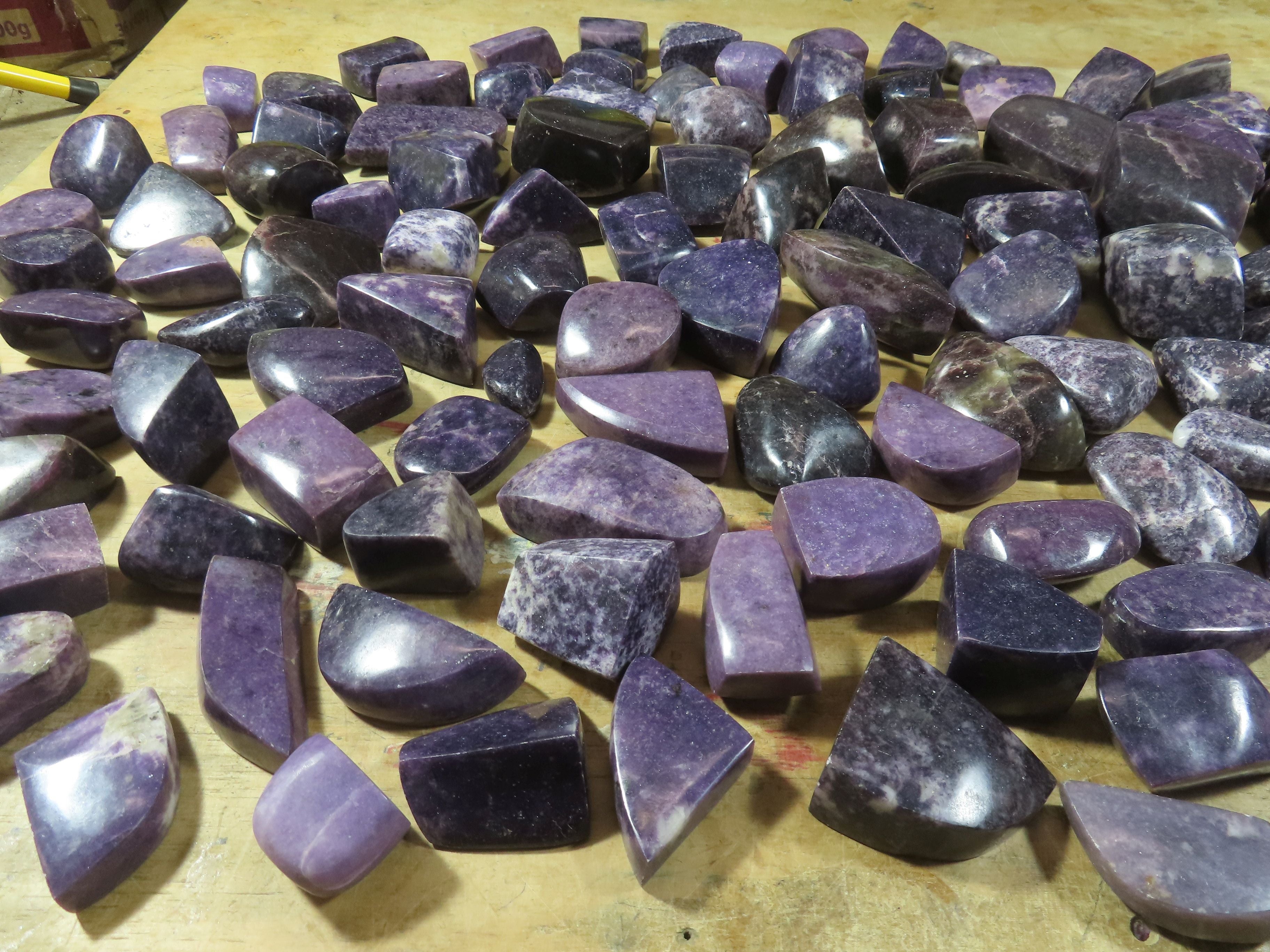 Polished Gem Lithium Mica Angular Lepidolite Standing & Display Free Forms -  x Sold per 2kg  From Zimbabwe - TopRock