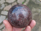 Polished Red Garnet Spheres x 2 From Madagascar - TopRock