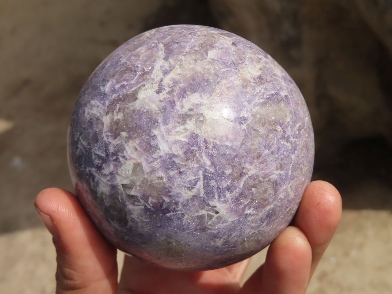 Polished Purple Lepidolite With Rubellite Spheres  x 2 From Madagascar - Toprock Gemstones and Minerals 