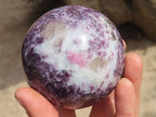 Polished Purple Lepidolite With Rubellite Spheres  x 2 From Madagascar - Toprock Gemstones and Minerals 