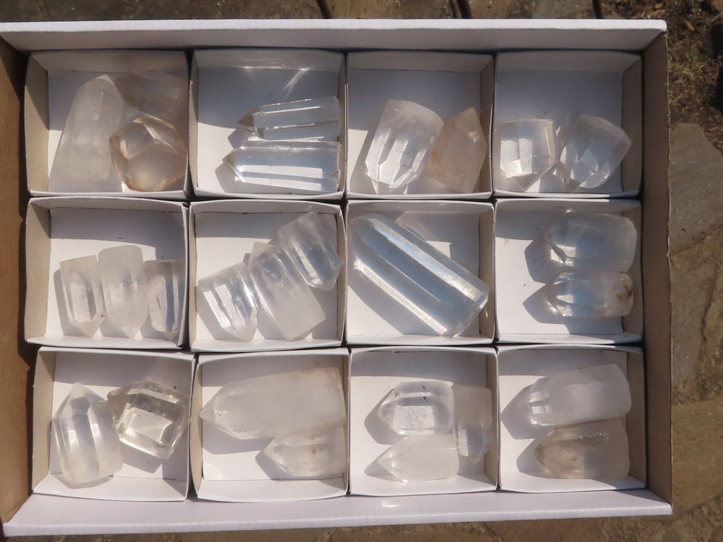 Polished Small Semi Optic to Optic Quartz Points  x 27 From Mandrosonoro, Madagascar - TopRock