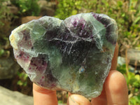 Polished Watermelon Fluorite Standing Slabs  x 6 From Uis, Namibia