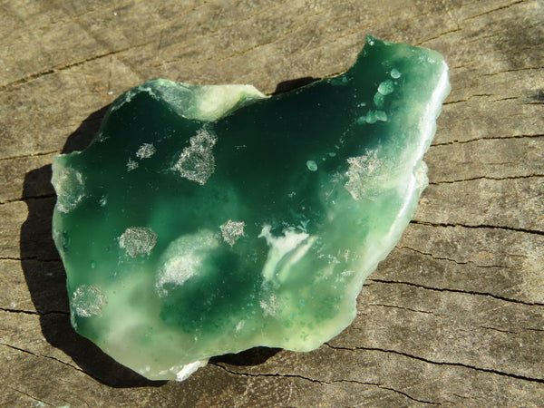 Polished One Side Mtorolite/Emerald Chrysoprase Slices  x 12 From Mutorashanga, Zimbabwe - TopRock