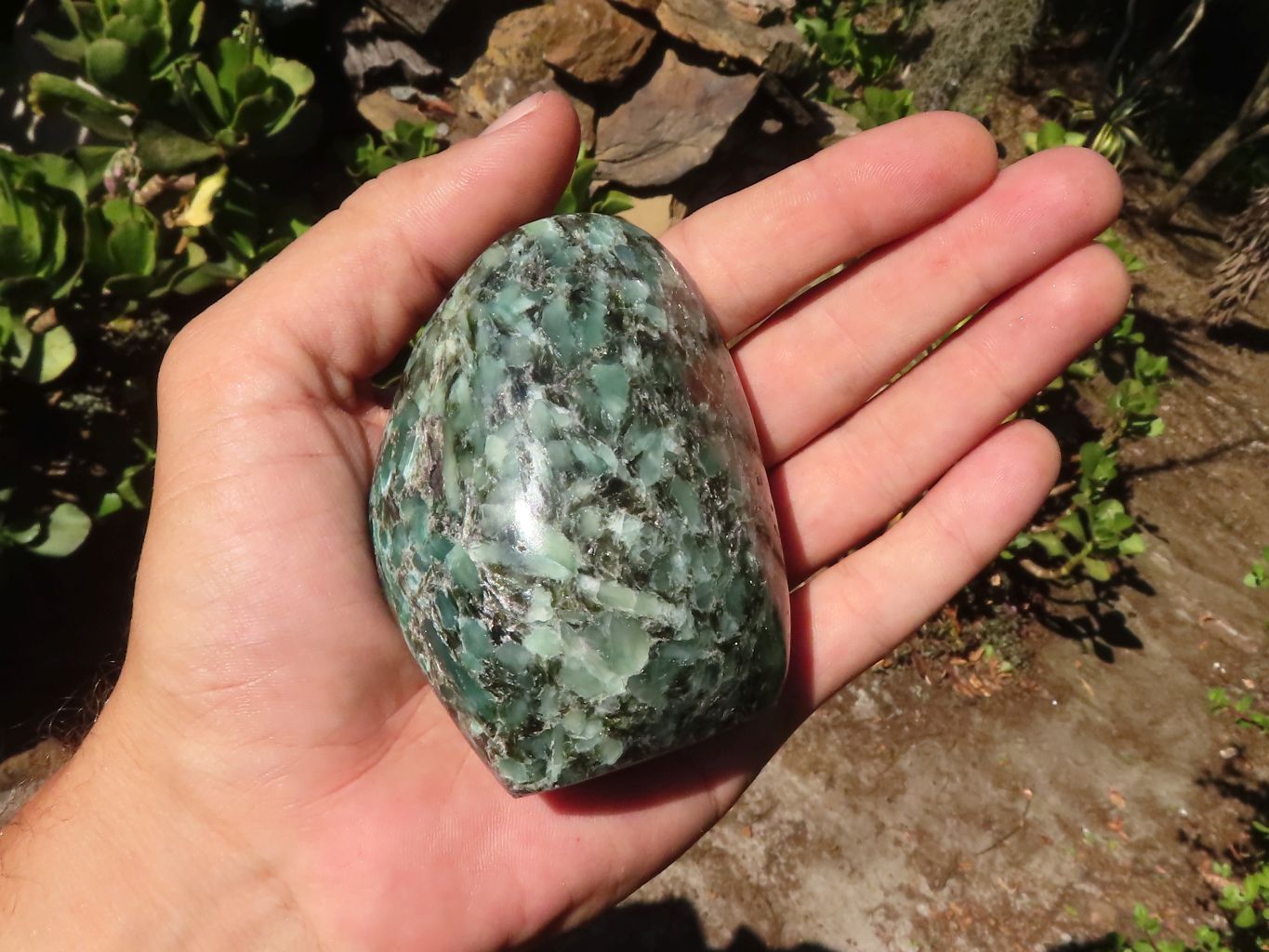 Polished Rare Emerald In Matrix Standing Free Forms  x 3 From Sandawana, Zimbabwe - Toprock Gemstones and Minerals 