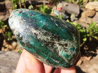 Polished Rare Emerald In Matrix Standing Free Forms  x 3 From Sandawana, Zimbabwe - Toprock Gemstones and Minerals 