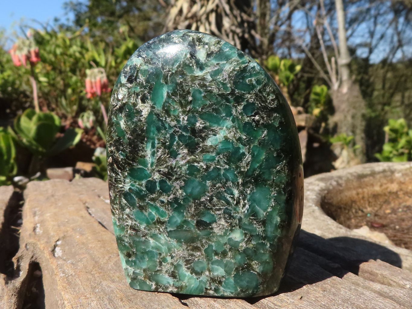 Polished Rare Emerald In Matrix Standing Free Forms  x 3 From Sandawana, Zimbabwe - Toprock Gemstones and Minerals 