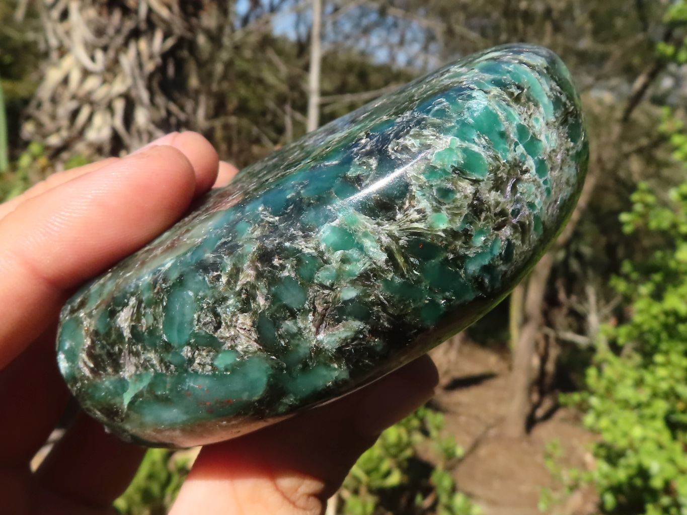 Polished Rare Emerald In Matrix Standing Free Forms  x 3 From Sandawana, Zimbabwe - Toprock Gemstones and Minerals 