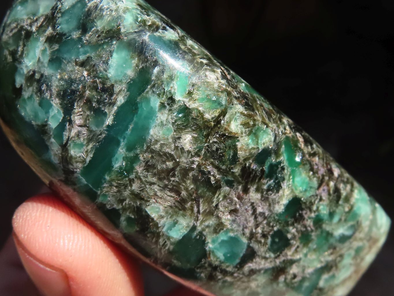 Polished Rare Emerald In Matrix Standing Free Forms  x 3 From Sandawana, Zimbabwe - Toprock Gemstones and Minerals 
