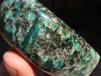 Polished Rare Emerald In Matrix Standing Free Forms  x 3 From Sandawana, Zimbabwe - Toprock Gemstones and Minerals 