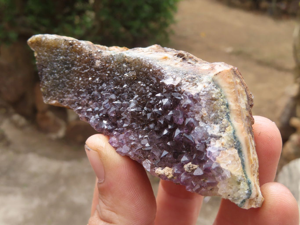 Natural Dark Amethyst Clusters x 15 From Zululand, South Africa - Toprock Gemstones and Minerals 