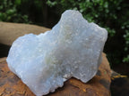 Natural Etched Blue Chalcedony Specimens  x 12 From Malawi - TopRock