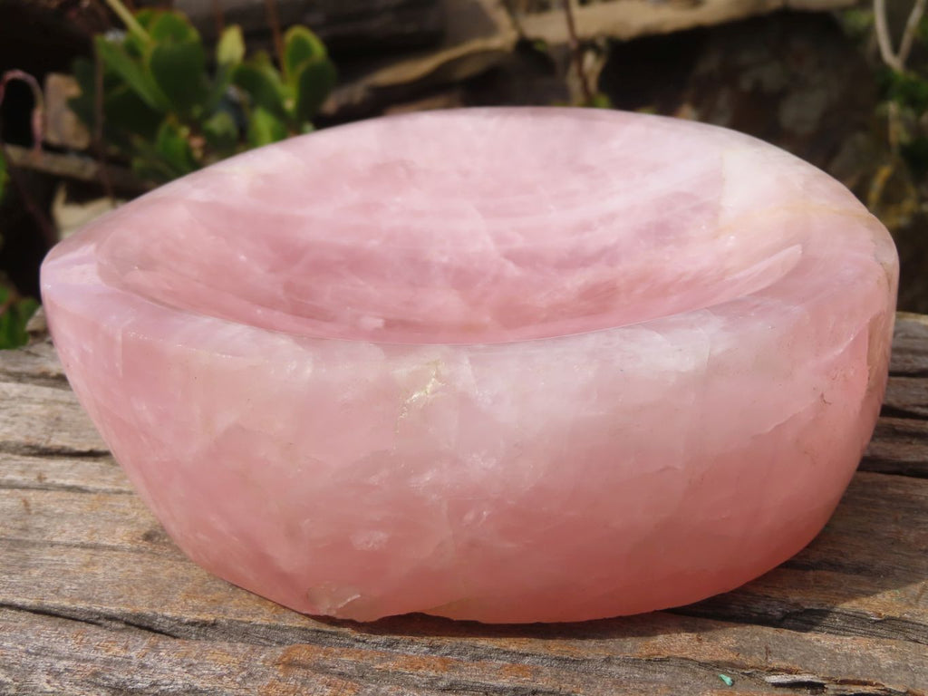 Polished Pink Rose Quartz Bowl x 1 From Ambatondrazaka, Madagascar - Toprock Gemstones and Minerals 