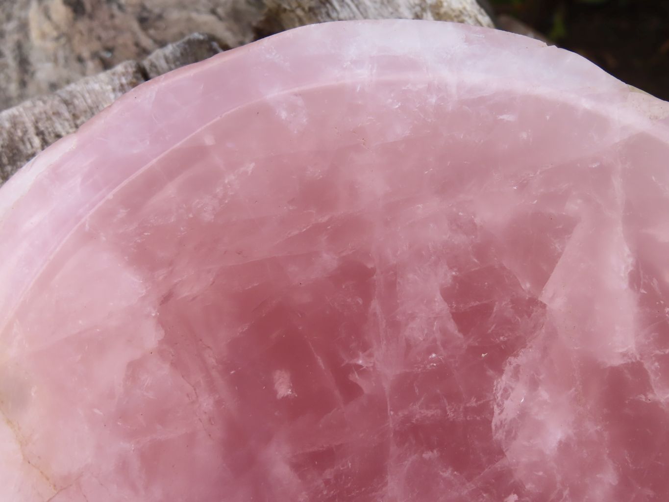 Polished Pink Rose Quartz Bowl x 1 From Ambatondrazaka, Madagascar - Toprock Gemstones and Minerals 