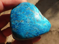 Polished Blue Shattuckite Free Forms  x 6 From Kaokoveld, Namibia - Toprock Gemstones and Minerals 
