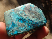 Polished Blue Shattuckite Free Forms  x 6 From Kaokoveld, Namibia - Toprock Gemstones and Minerals 
