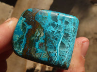 Polished Blue Shattuckite Free Forms  x 6 From Kaokoveld, Namibia - Toprock Gemstones and Minerals 