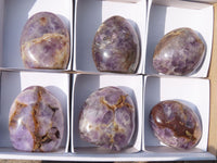 Polished Dream Amethyst Standing Free Forms x 6 From Ambatondrazaka, Madagascar