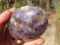 Polished Dream Amethyst Standing Free Forms x 6 From Ambatondrazaka, Madagascar