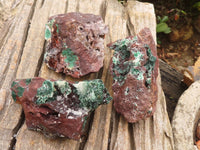 Natural Rare Ball Malachite On Quartz & Dolomite Specimens  x 3 From Kambove, Congo - Toprock Gemstones and Minerals 