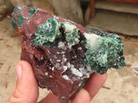 Natural Rare Ball Malachite On Quartz & Dolomite Specimens  x 3 From Kambove, Congo - Toprock Gemstones and Minerals 