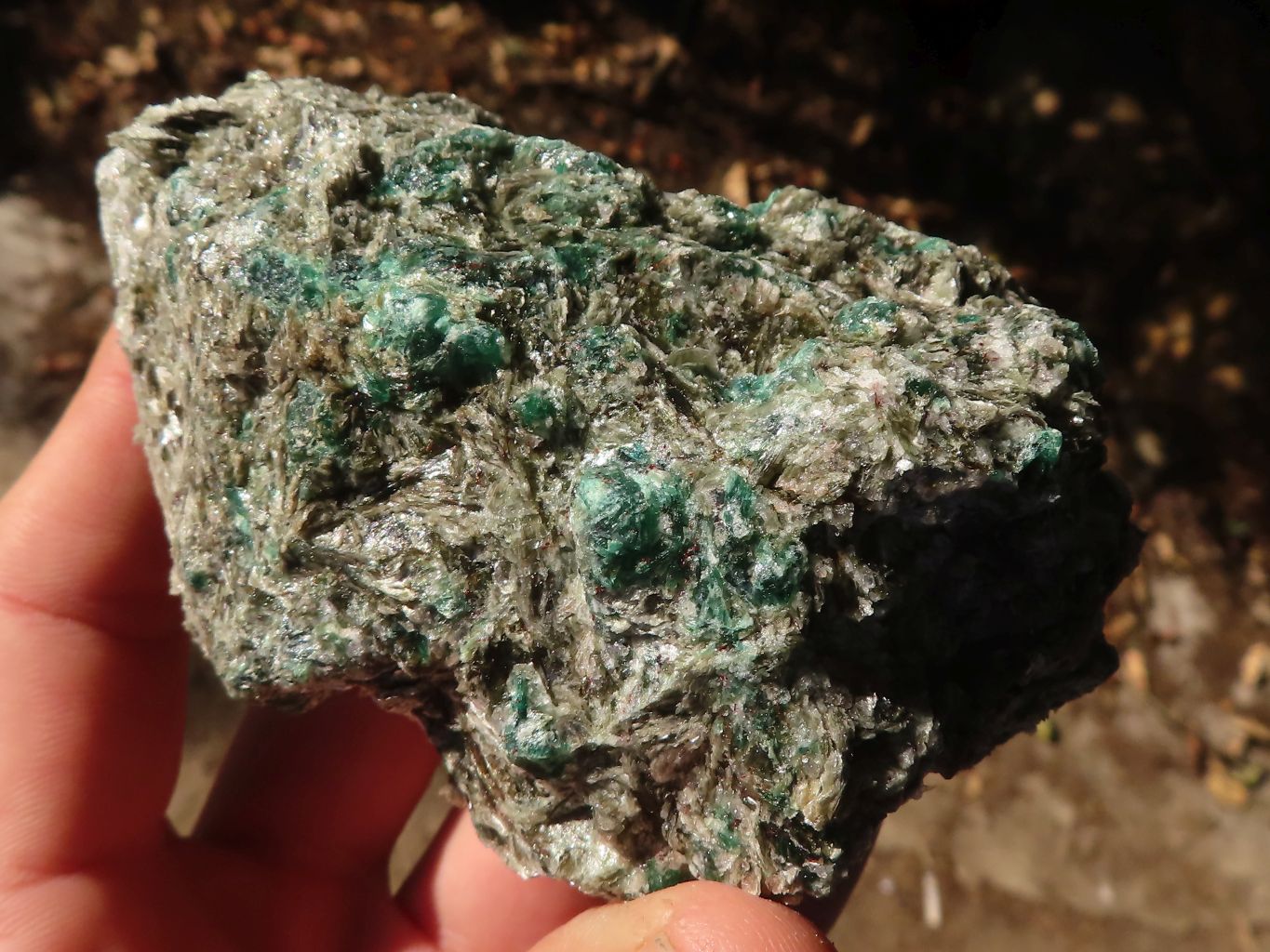 Natural Rare Emerald Mica In Matrix Cobbed Specimens x 6 From Mutoko, Zimbabwe - Toprock Gemstones and Minerals 