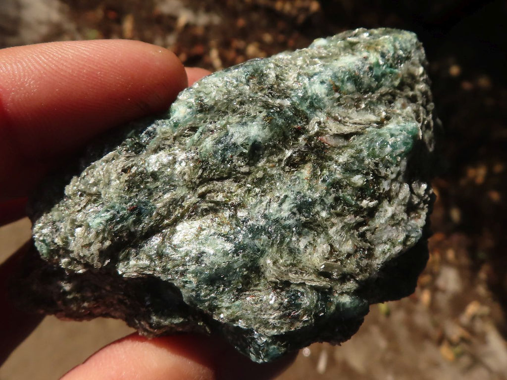Natural Rare Emerald Mica In Matrix Cobbed Specimens x 6 From Mutoko, Zimbabwe - Toprock Gemstones and Minerals 
