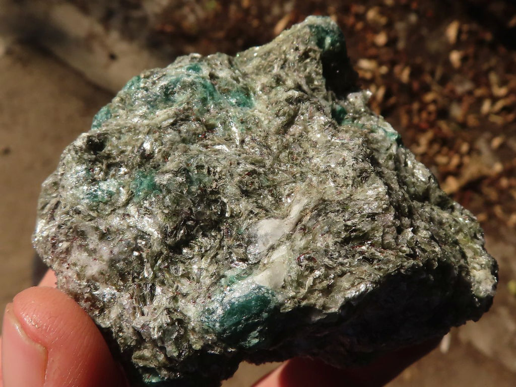 Natural Rare Emerald Mica In Matrix Cobbed Specimens x 6 From Mutoko, Zimbabwe - Toprock Gemstones and Minerals 