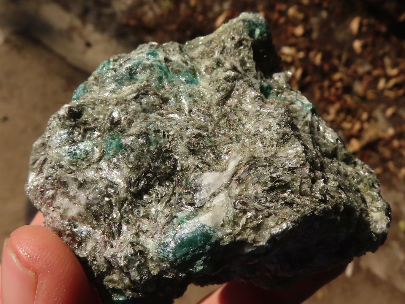 Natural Rare Emerald Mica In Matrix Cobbed Specimens x 6 From Mutoko, Zimbabwe - Toprock Gemstones and Minerals 