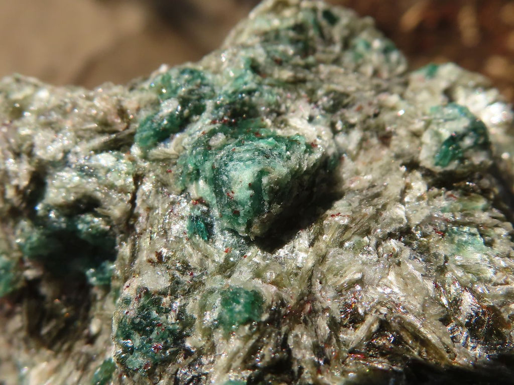 Natural Rare Emerald Mica In Matrix Cobbed Specimens x 6 From Mutoko, Zimbabwe - Toprock Gemstones and Minerals 