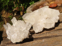 Natural Clear Quartz Crystals & Clusters  x 12 From Zambia - Toprock Gemstones and Minerals 