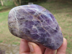 Polished Flower Dream Amethyst Standing Free Forms x 3 From Madagascar - TopRock