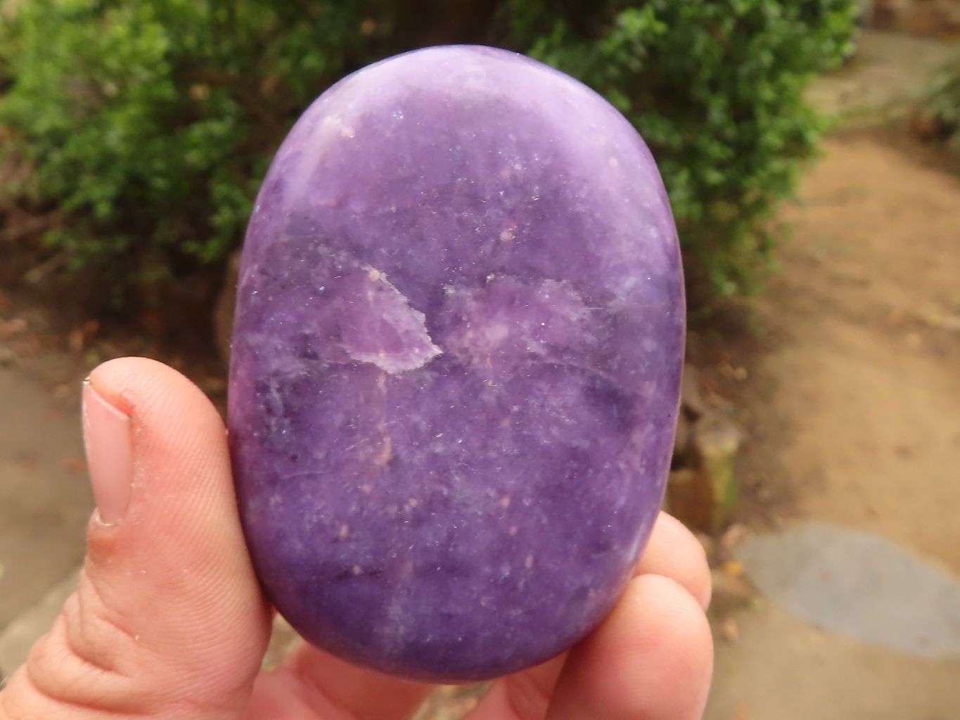 Polished Purple Lepidolite Free Forms  x 6 From Zimbabwe - Toprock Gemstones and Minerals 