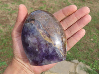 Polished Flower Dream Amethyst Standing Free Forms x 3 From Madagascar - TopRock