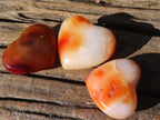 Polished Carnelian Agate Hearts & Palm Stones  x 12 From Madagascar - Toprock Gemstones and Minerals 