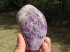 Polished Flower Dream Amethyst Standing Free Forms x 3 From Madagascar - TopRock