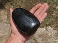 Polished Electric Blue Iolite Standing Free Forms  x 2 From Madagascar - TopRock