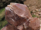 Natural Red Hematoid Phantom Quartz Clusters  x 4 From Karoi, Zimbabwe - TopRock