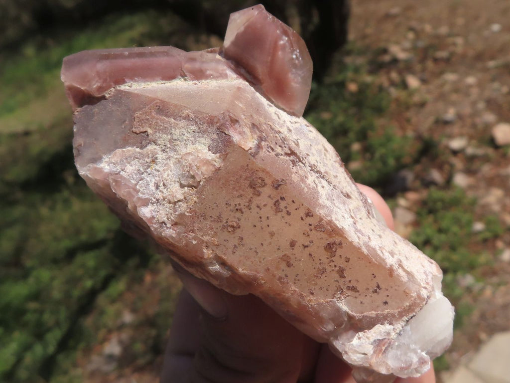Natural Red Hematoid Phantom Quartz Clusters  x 4 From Karoi, Zimbabwe - TopRock