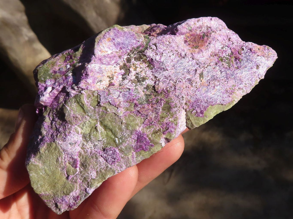 Natural Rough Stichtite & Serpentine Specimens x 6 From Barberton, South Africa - Toprock Gemstones and Minerals 