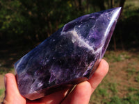Polished  Chevron Amethyst Quartz Crystals  x 3 From Zambia - TopRock