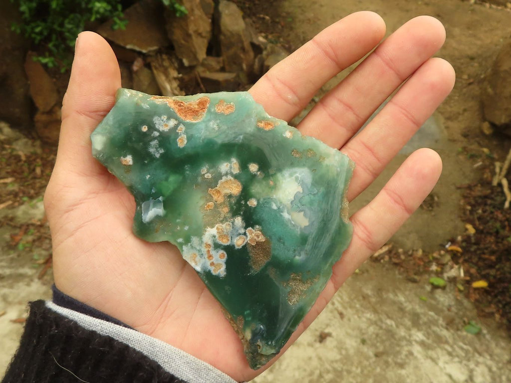 Polished One Side Polished Emerald Mtorolite Plates  x 6 From Zimbabwe - Toprock Gemstones and Minerals 