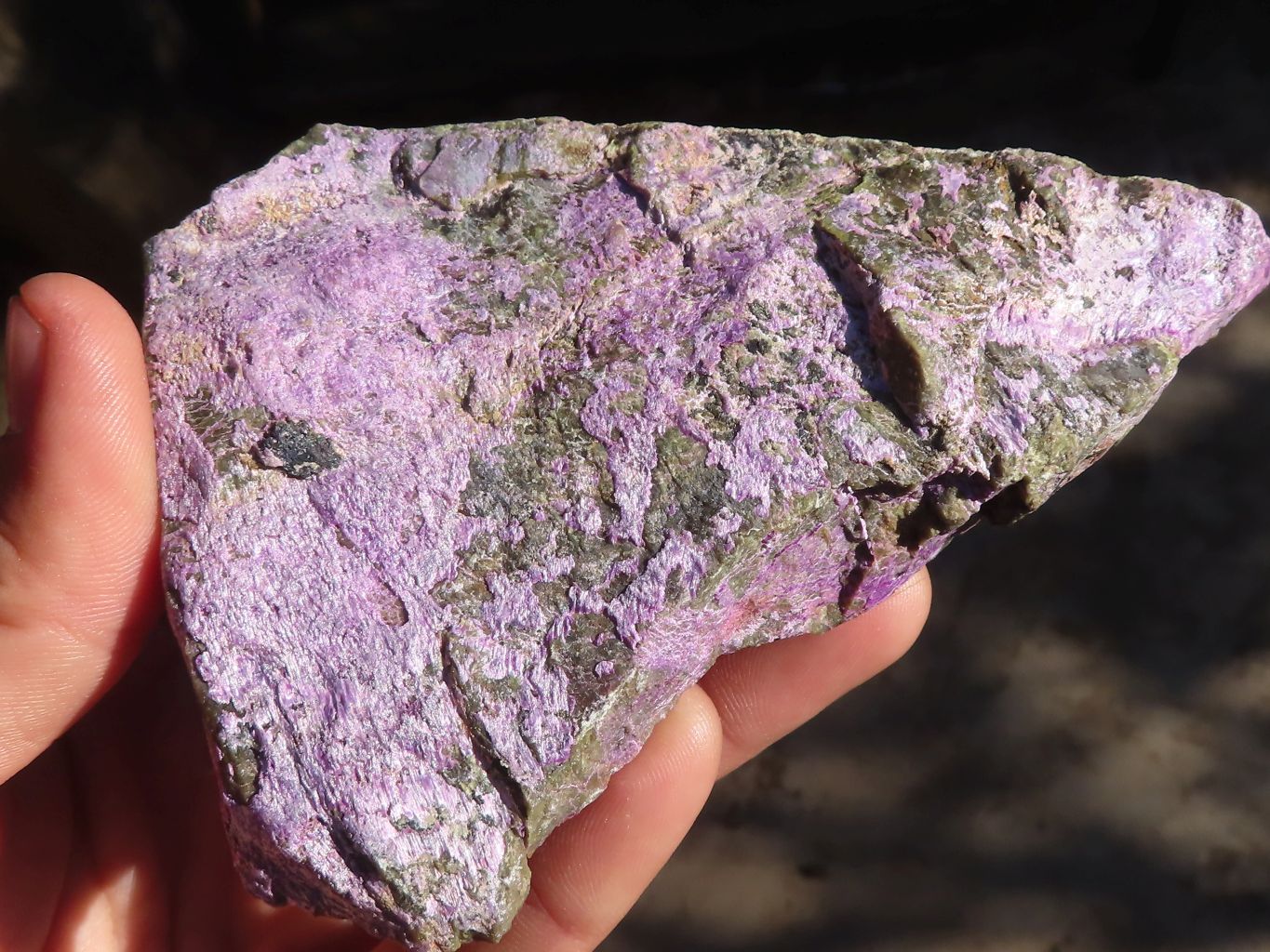 Natural Rough Stichtite & Serpentine Specimens x 6 From Barberton, South Africa - Toprock Gemstones and Minerals 