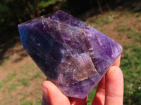 Polished  Chevron Amethyst Quartz Crystals  x 3 From Zambia - TopRock