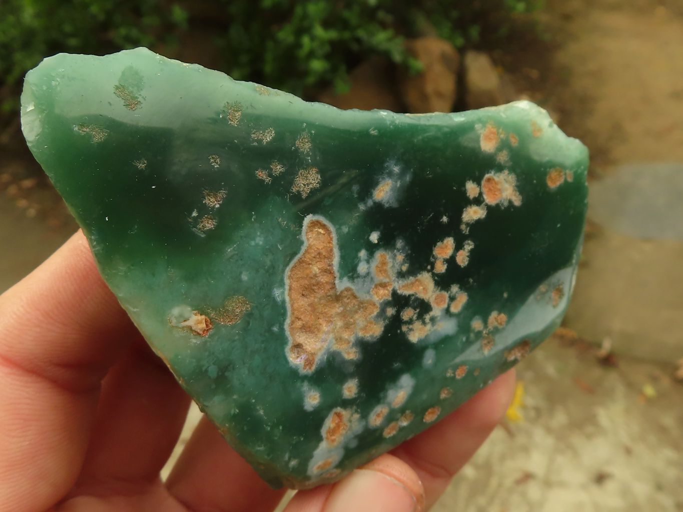 Polished One Side Polished Emerald Mtorolite Plates  x 6 From Zimbabwe - Toprock Gemstones and Minerals 