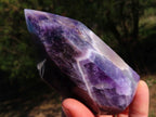 Polished  Chevron Amethyst Quartz Crystals  x 3 From Zambia - TopRock